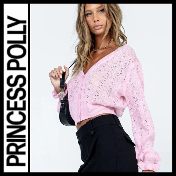 NWOT Princess Polly Lyric Cropped Cardigan - Picture 4 of 11